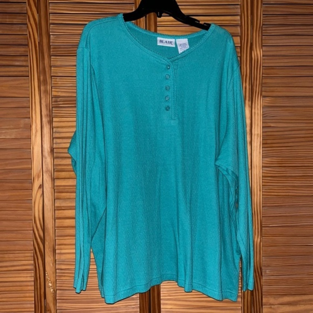 Blair Long Sleeve Button Neck‎ Shirt